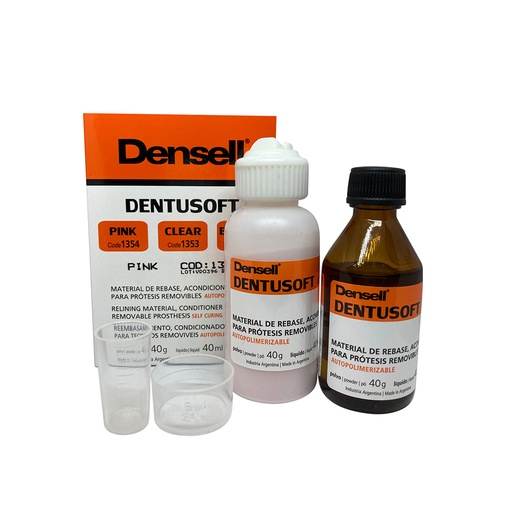 Acondicionador para tejidos blandos Dentusoft, 40ml + 40g + accesorios. DENSELL