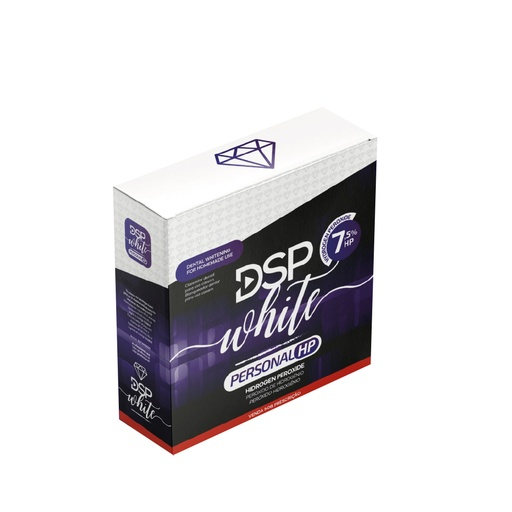 Blanqueamiento White Personal HP 7.5%, Kit (5 jer. x 3g, 2 placas de 1mm, caja porta cubeta y puntas). DSP