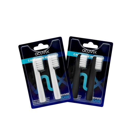 Cabezales de repuesto para cepillos EDGE, pack x 2u. ACUVIX