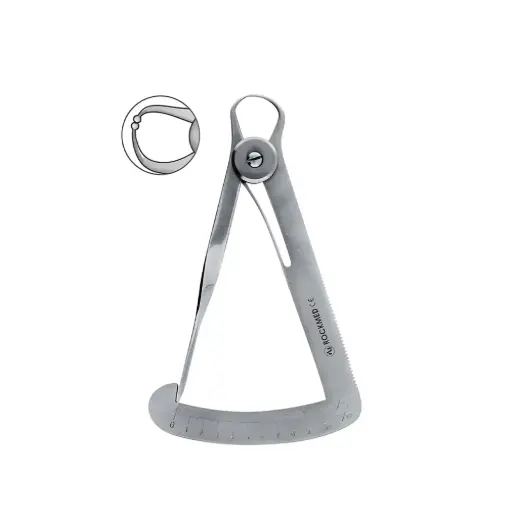 Calibrador Iwanson con punta para cera, 100 mm. ROCKMED (MOI.52.30)