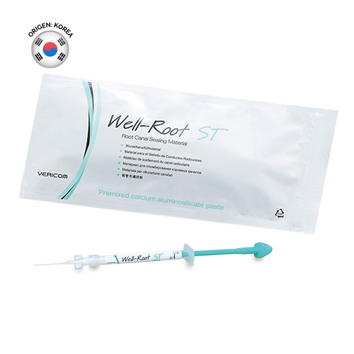 Cemento obturador biocerámico Well-Root ST, jeringa x 0.5g. VERICOM