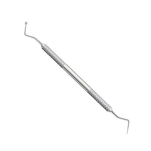 Colocador de hilo con retractor gingival estriado a 90°. ROCKMED (MDII.A03A)