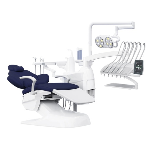 Equipo sillón odontológico X5 Colibrí (Mod. 2026), con pantalla táctil Smart, banqueta y foco Cialítico 12 LEDs. CINGOL