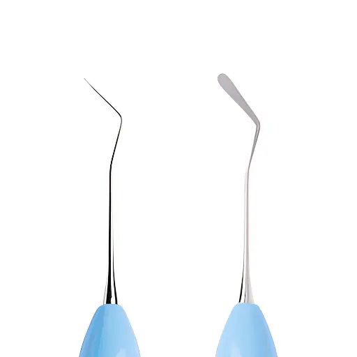 Espátula para modelado de composite delgada y flexible con mango ergonómico de silicona. ROCKMED (MDR.SFT.13X)
