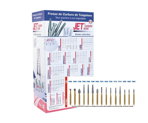 Fresa de Carburo 12 FILOS. JET FG7406/// FG7713