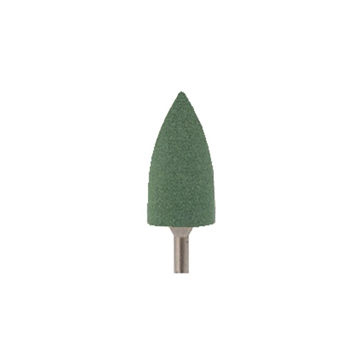 Goma de silicona Grueso para pulido A100-GR (Verde), montada PM. SYNDENT