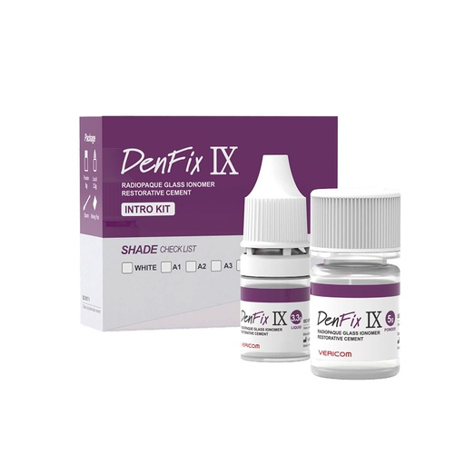 Ionómero Denfix 9 (A2) Restauración, Avío: 5g + 2,8ml. VERICOM