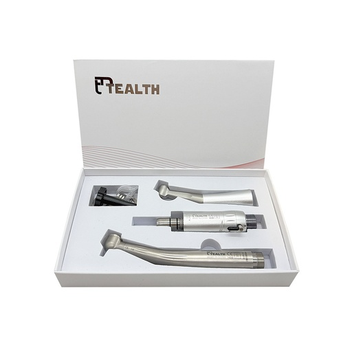Kit Estudiantes (T-04-B2) - Turbina LED Torque Push 3 spray + Contra ángulo Push + Micromotor Neumático. TEALTH