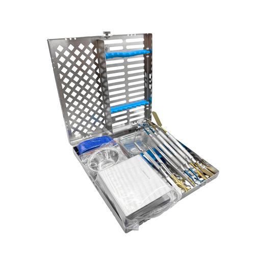 Kit Quirúrgico Completo para PRF/GRF según Protocolo Dr. Choukroun, x12 Piezas con Caja Perforada. ROCKMED (MDS.PRF.04)