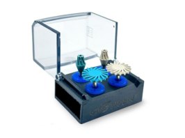 Kit de gomas de pulido para CA, 2u x Twist (fino y medio) + 2u x Oclusal (fino y medio). COTISEN