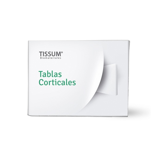 Matriz ósea extracelular de origen porcino, Tablas Corticales 10x10x1mm. TISSUM
