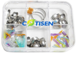Mini Kit Premium con 143 piezas de matrices, cuñas, anillos y accesorios. COTISEN