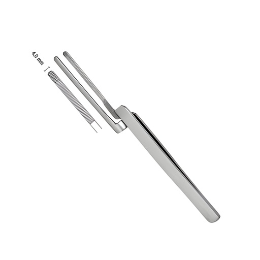 Pinza porta papel articular, con ranura cruzada, 15 cm. ROCKMED (MDR.RDI.566)