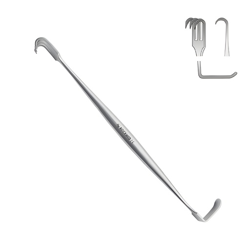 Separador Miller Doble con punta en garra afilada, 16 cm. ROCKMED (MDS.R07)