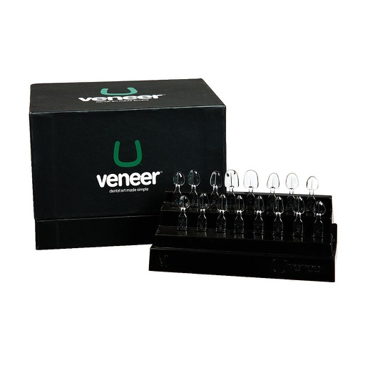 Sistema de plantillas para carillas de composite UVKEXLSQV1. KIT x 12 Moldes, Uveneer Extra. ULTRADENT