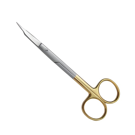 Tijera Goldman-Fox Curva con Punta de TC (carburo de tungsteno), 13 cm. ROCKMED (MS.236.130)