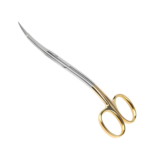 Tijera Goldman-Fox en S con punta de TC (carburo de tungsteno), 13 cm. ROCKMED (MS.236.130X)