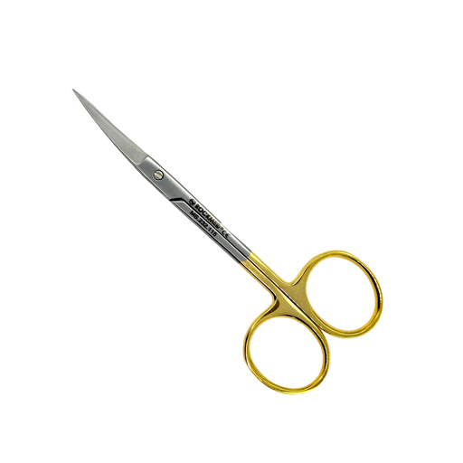 Tijera de encías Iris Curva con punta de TC (carburo de tungsteno), 11,5 cm. ROCKMED (MS.232.115)