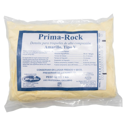 Yeso densita tipo 5, prima rock x 1Kg. WHIP MIX